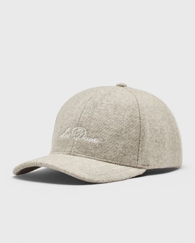 Les Deux Signature Wool Baseball Cap, beige
