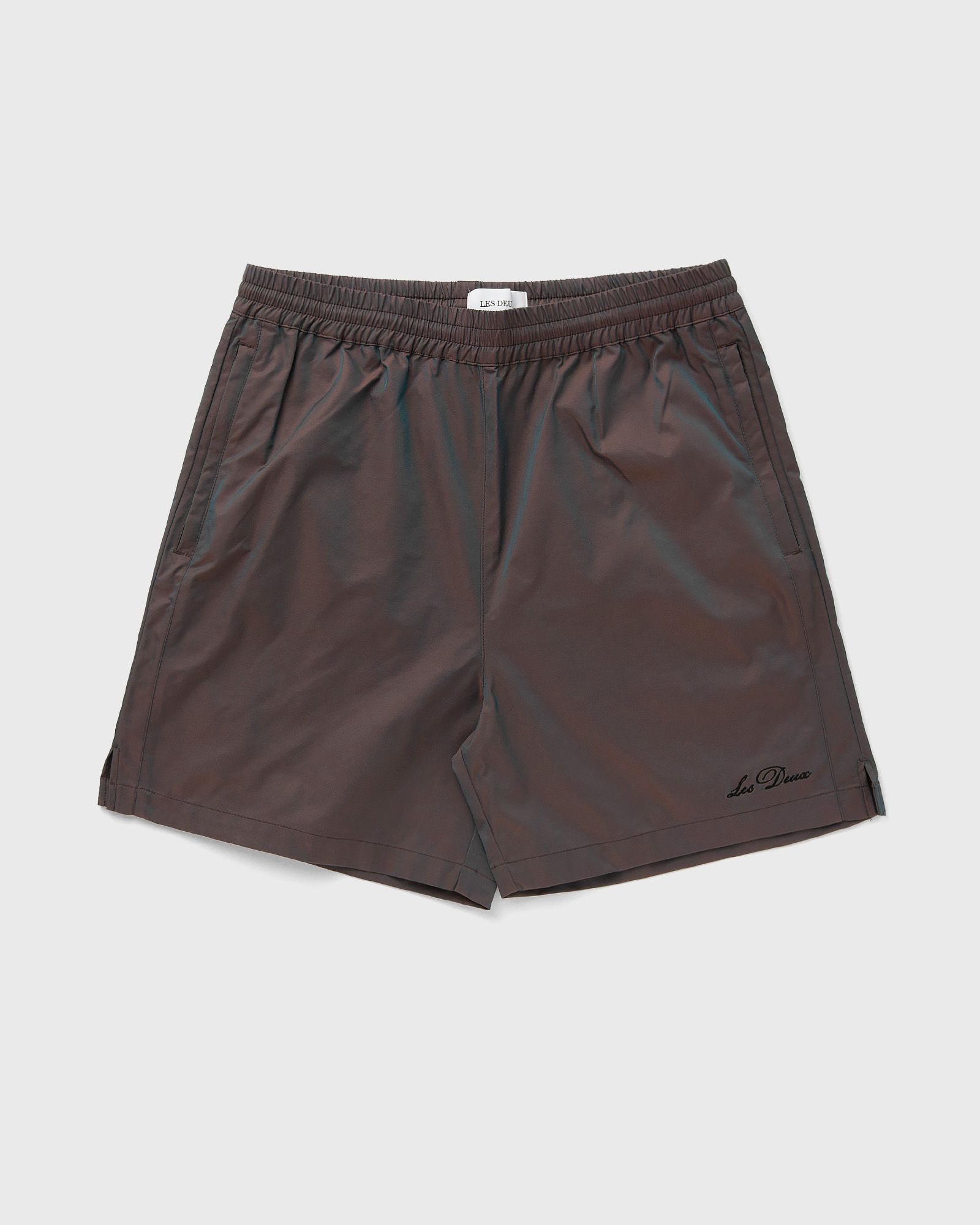 Les Deux Smith Shiny Tech Shorts, green