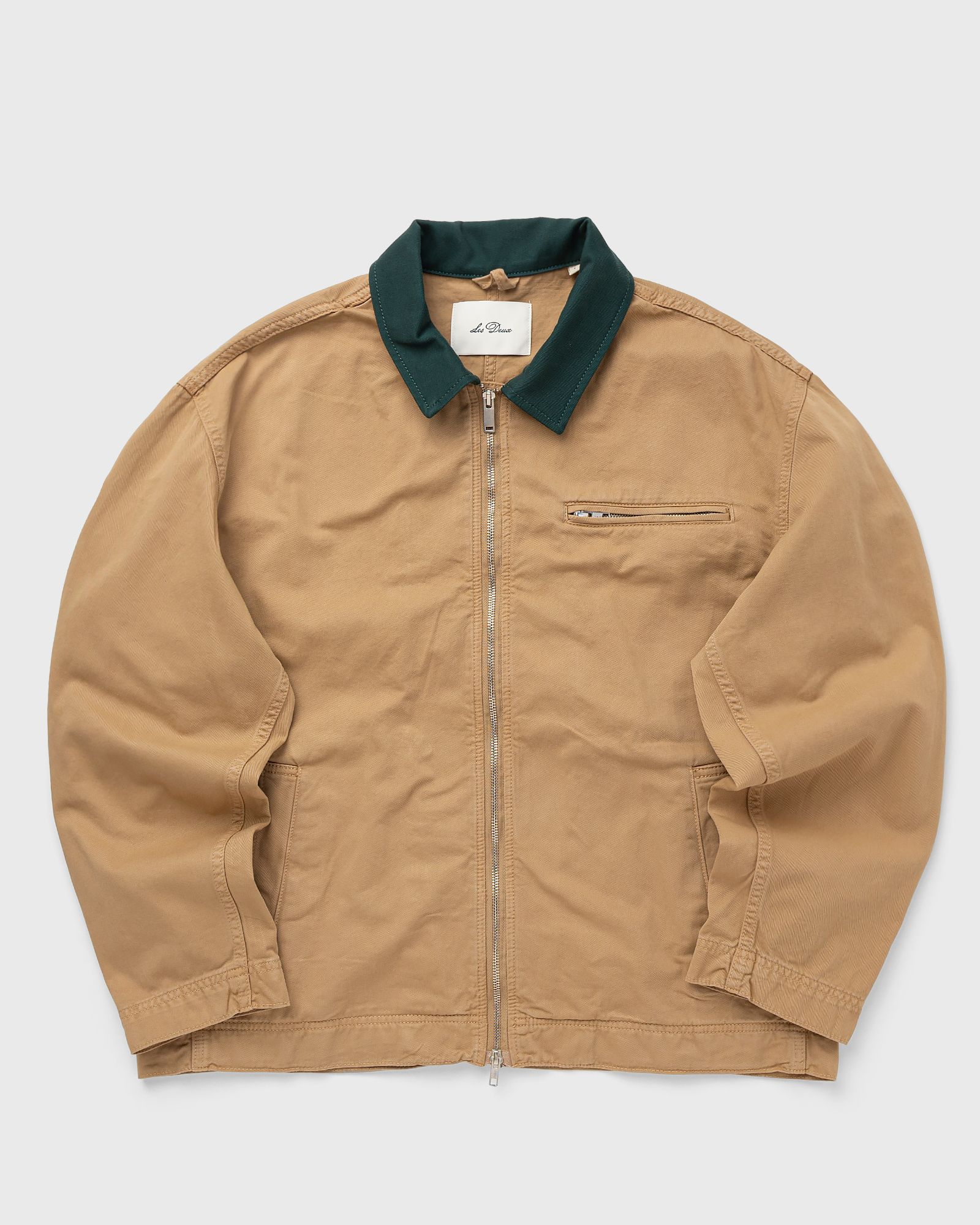 Les Deux Twill Zipper Jacket, beige