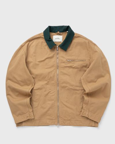 Les Deux Twill Zipper Jacket, beige
