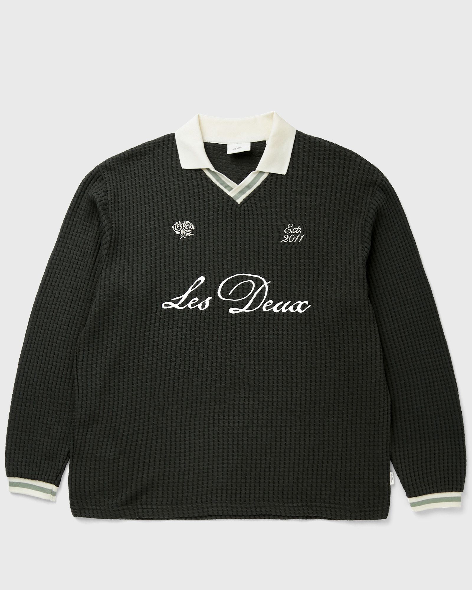 Les Deux Waffle LS Football Jersey, green