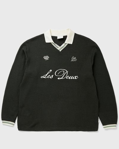 Les Deux Waffle LS Football Jersey, green