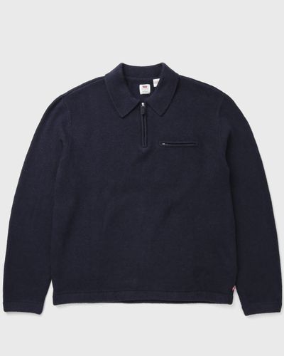 Levis BOULDER QUARTER ZIP, blue