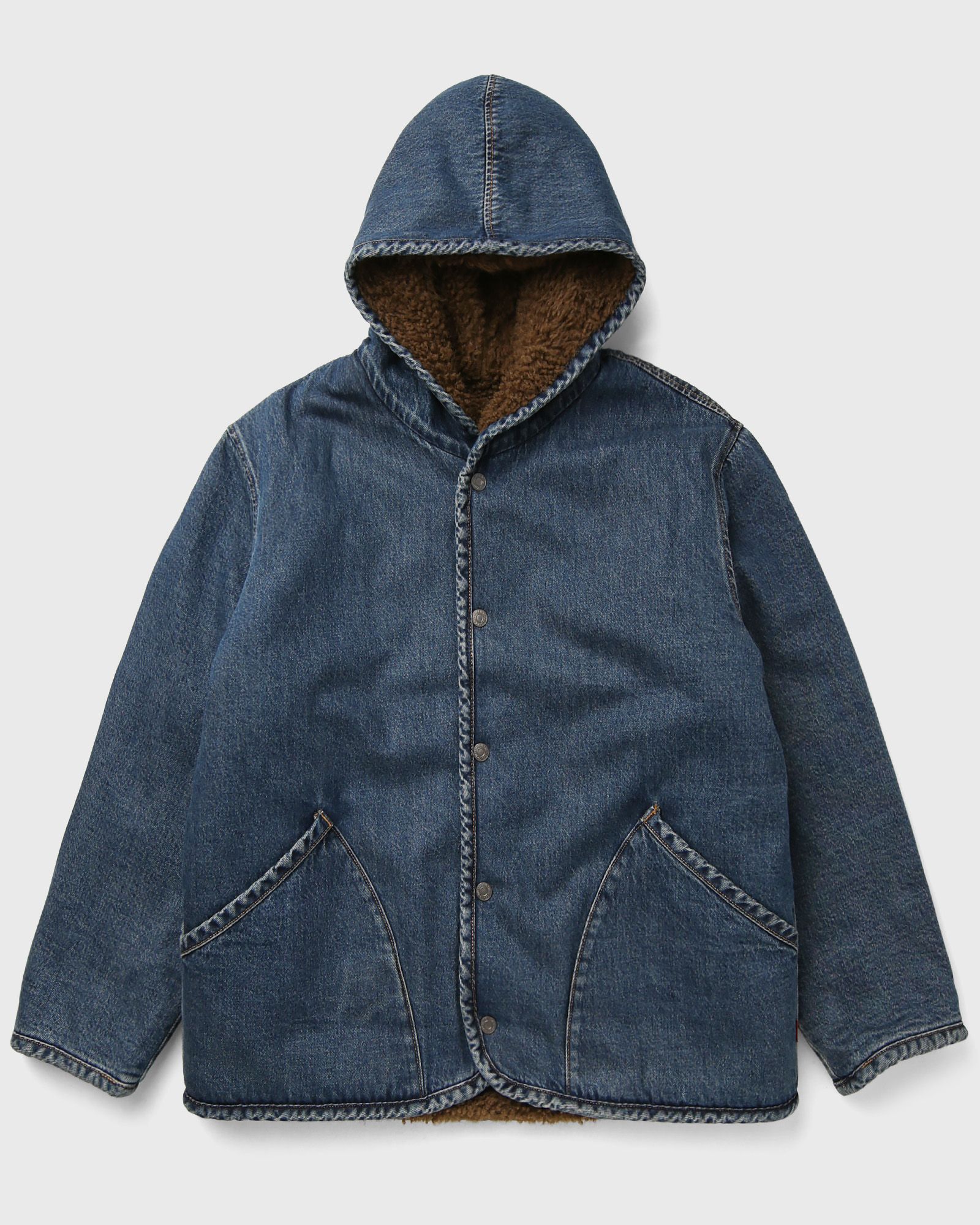 Levis DECK HOODIE SHERPA JACKET, blue