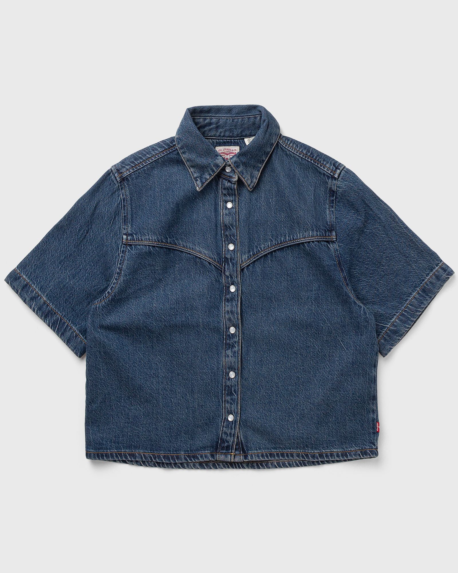 Levis LOGAN SS DENIM SHIRT, blue