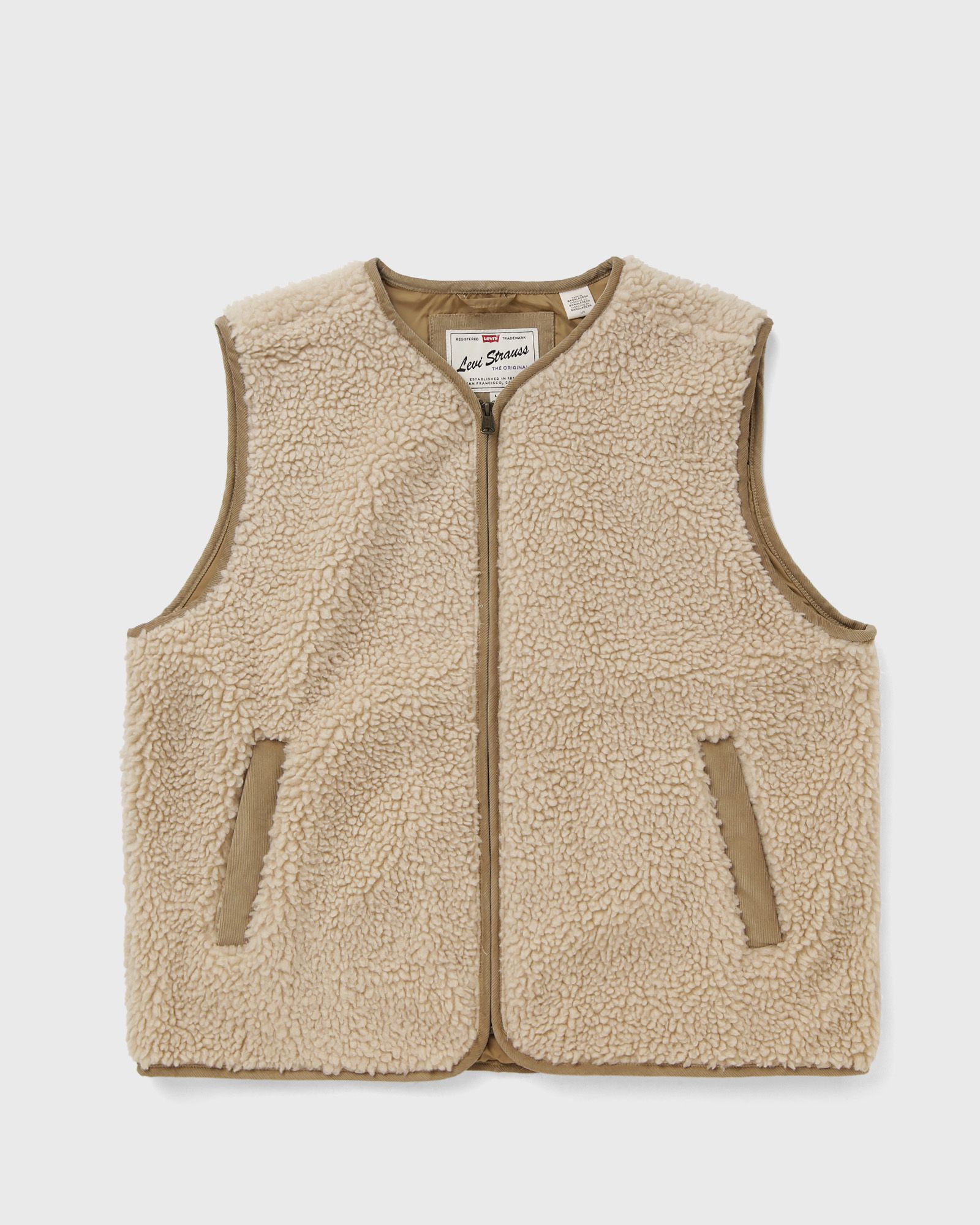Levis SEACLIFF SHERPA VEST, beige