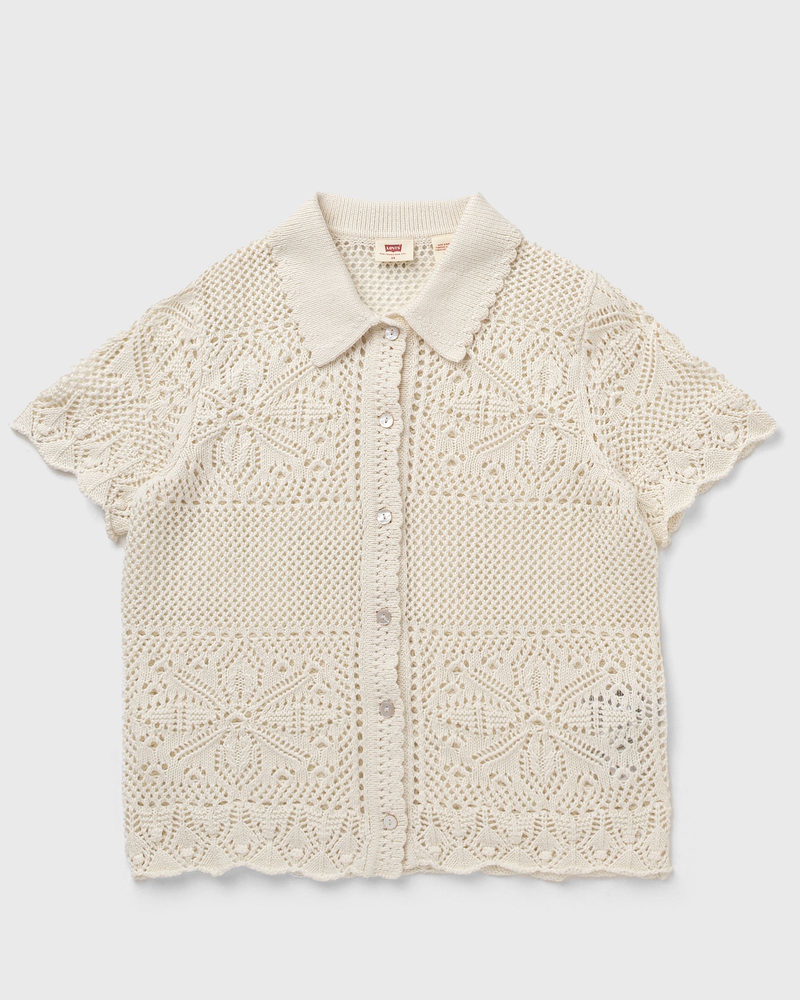 Levis SUSANNA FLORAL CROCHET SHIRT, brown