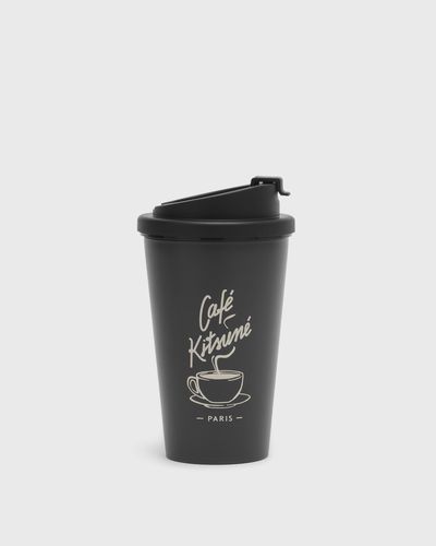 Maison Kitsune CAFÉ KITSUNÉ COFFEE CUP TUMBLER, grey