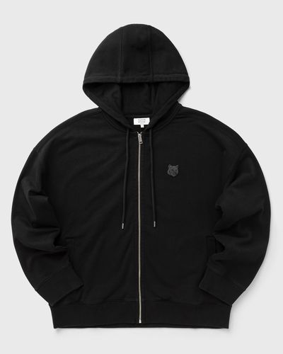 Maison Kitsune FOX HEAD ZIPPED OVERSIZE HOODIE, white