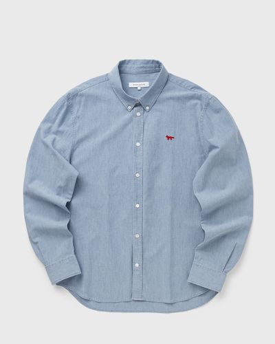 Maison Kitsune PROFILE FOX REGULAR SHIRT, blue