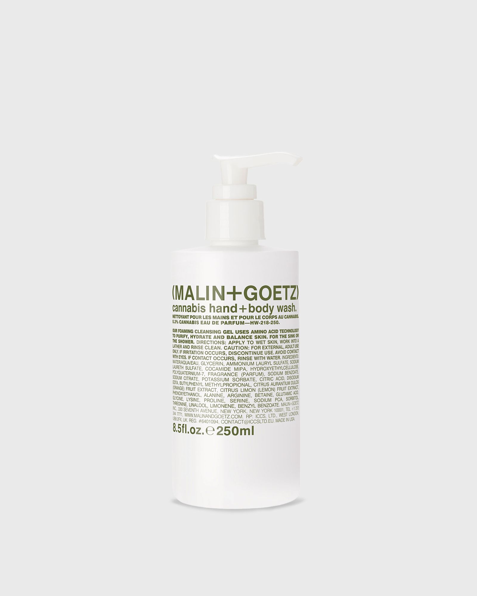 Malin + Goetz Cannabis Hand + Body Wash-250 ml, 
