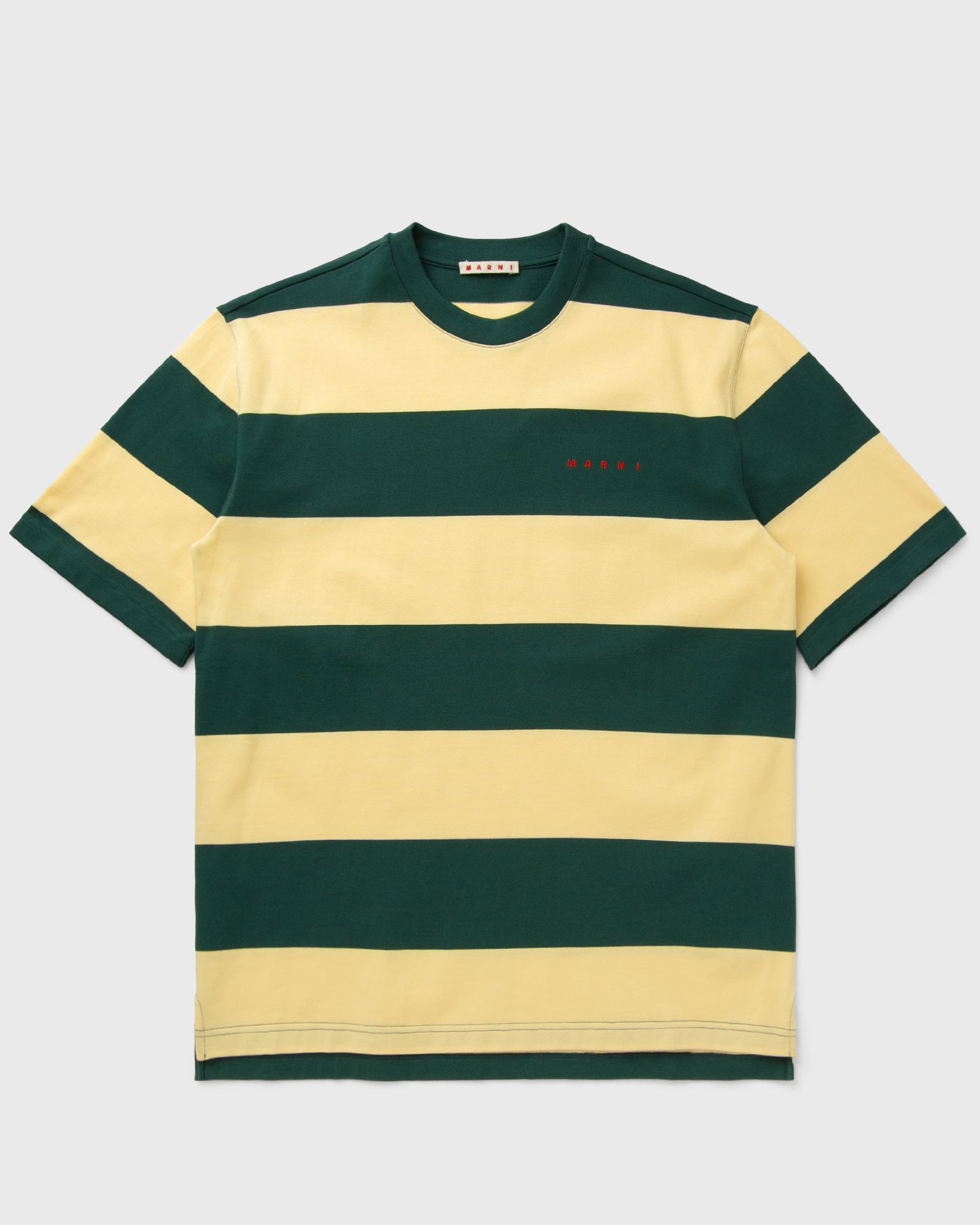 Marni STRIPED T-SHIRT, green|yellow