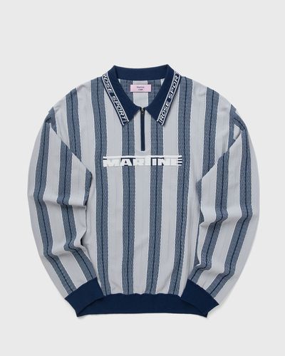 Martine Rose LOGO POLO, blue