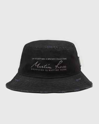 Martine Rose SIGNATURE BUCKET HAT, black