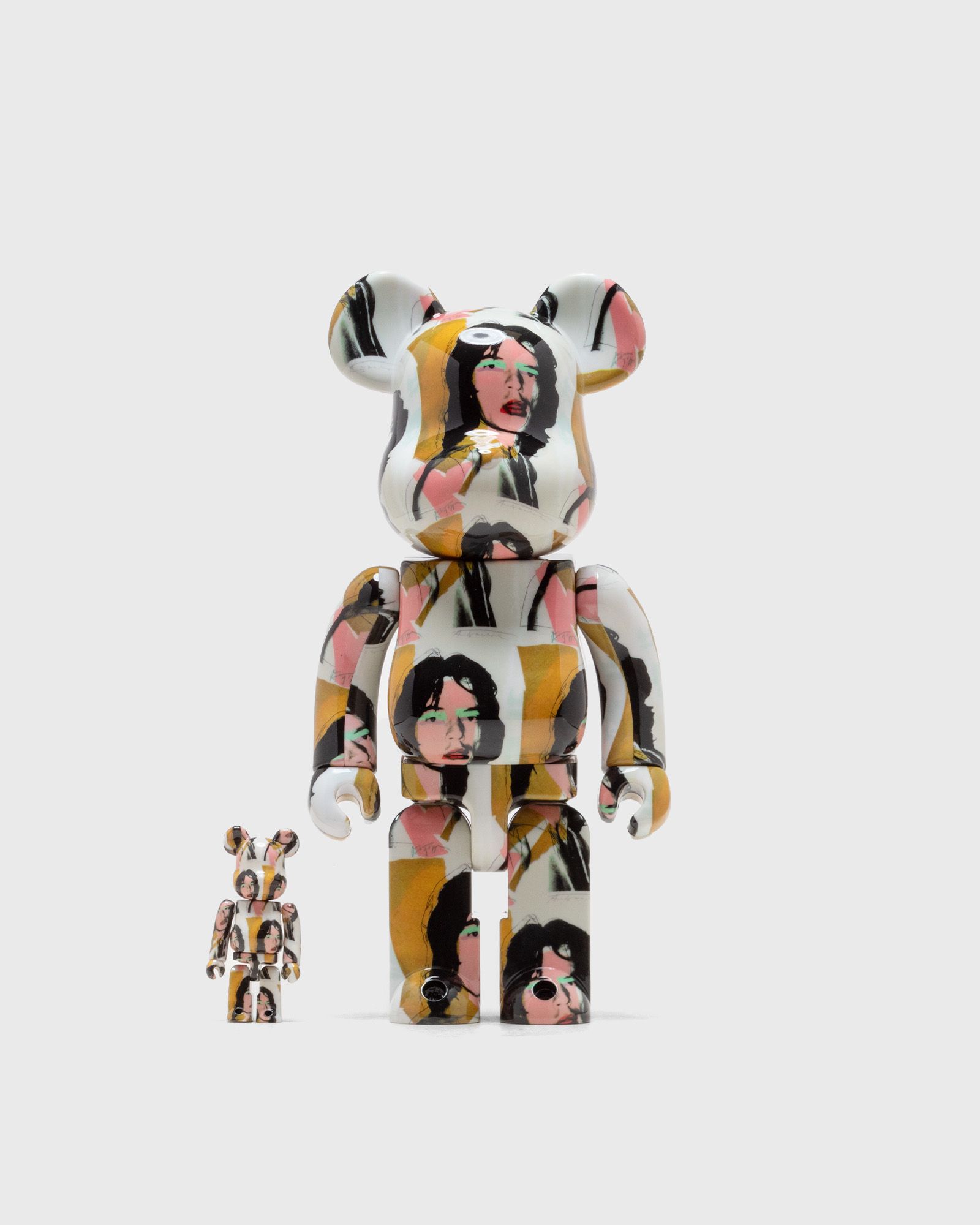 MEDICOM BEARBRICK 100% 400% ANDY WARHOL MICK JAGGER, multi