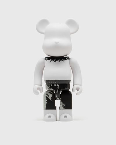 MEDICOM BEARBRICK 1000% ANDY WARHOL X THE ROLLING STONES STICKY FINGERS, black|white