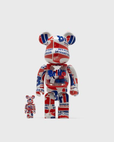 MEDICOM BEARBRICK 400% ANDY WARHOL BRILLO 2022 2-PACK, multi