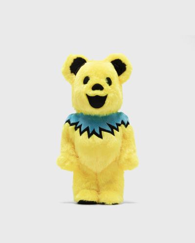 MEDICOM BEARBRICK 400% GRATEFUL DEAD DANCING BEARS COSTUME, yellow