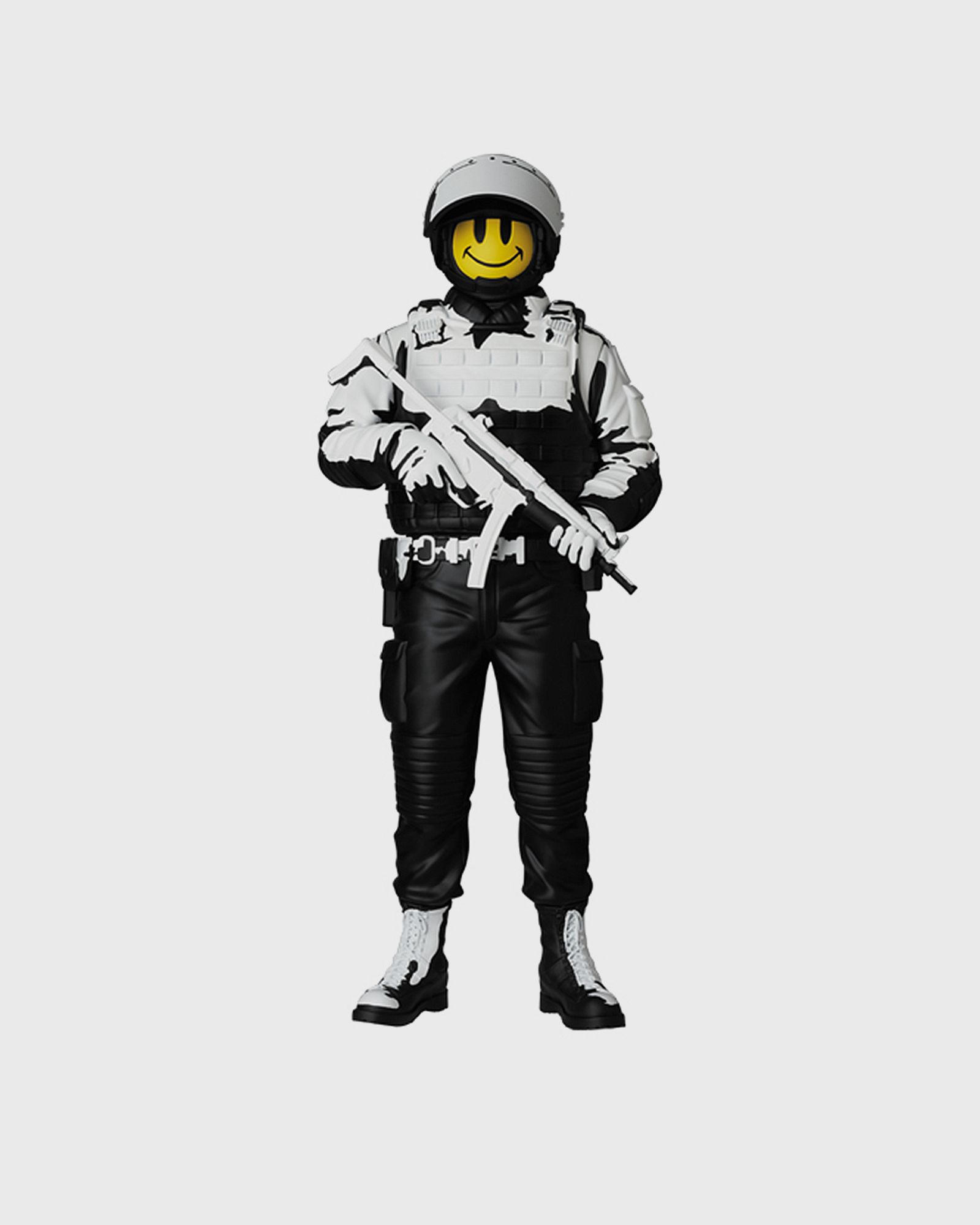 MEDICOM BRANDALISM RIOT COP STATUE ORIGINAL VERSION, multi