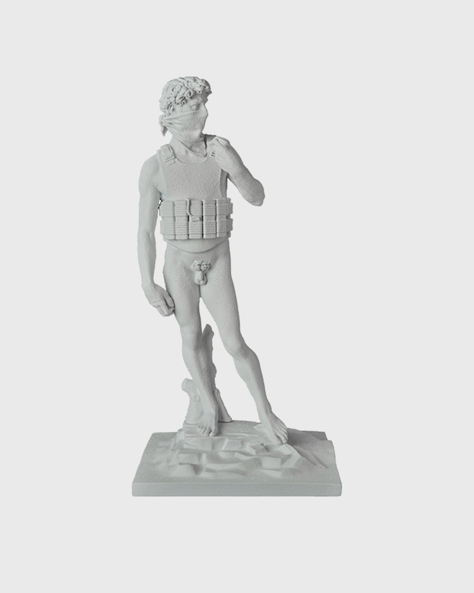 MEDICOM BRANDALISM SUICIDE MAN STATUE GESSO VERSION, multi