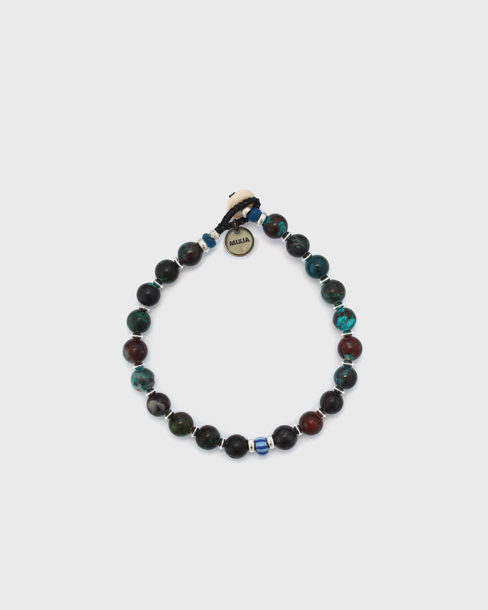 MIKIA 6mm stone bracelet, blue