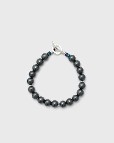 MIKIA 8mm stone beads bracelet, grey