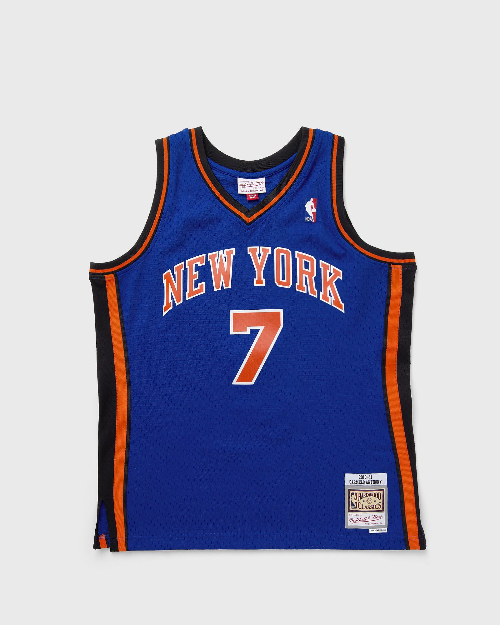 Mitchell & Ness NBA DARK JERSEY NEW YORK KNICKS 2010 CARMELO ANTHONY #7, blue