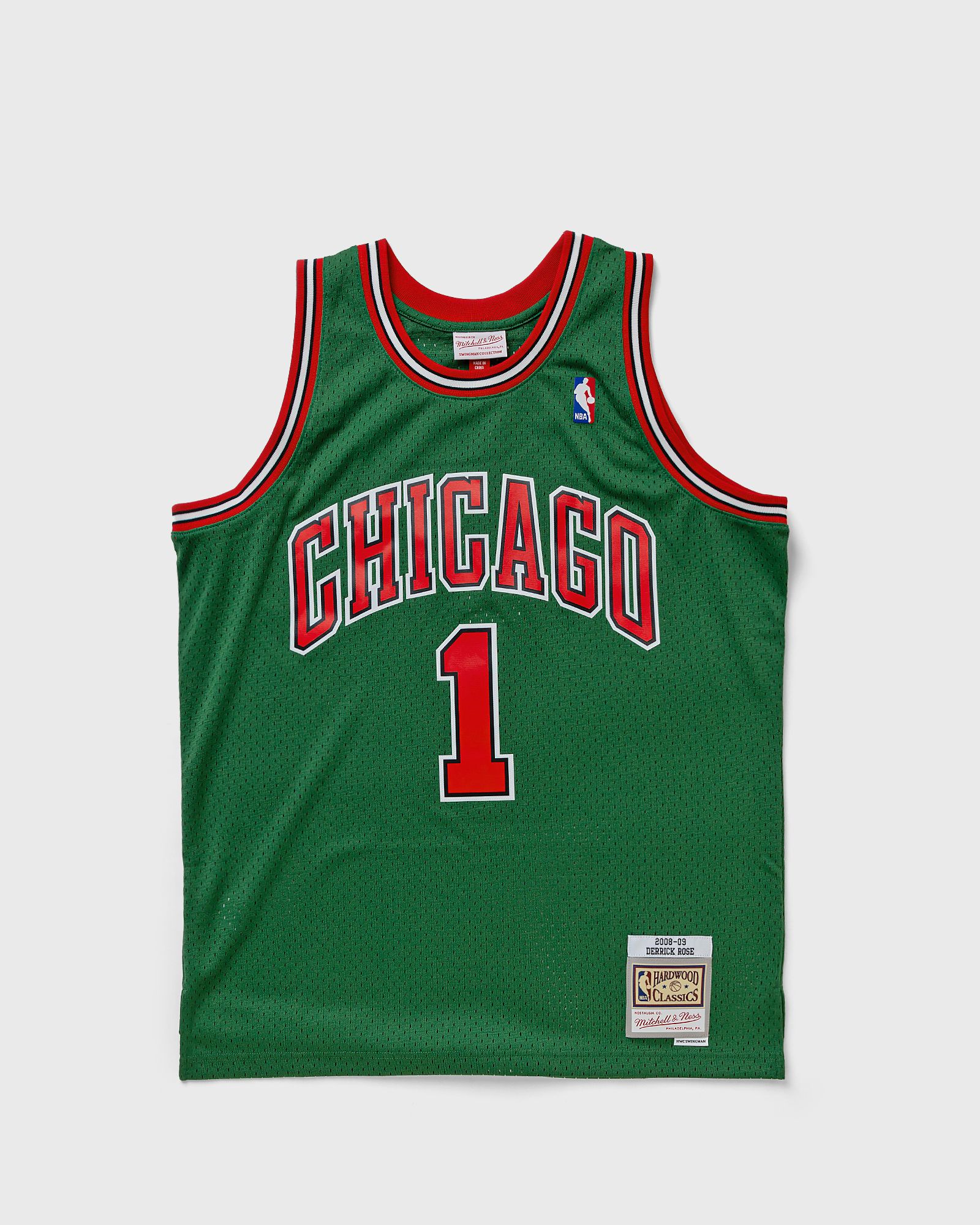 Mitchell & Ness NBA Swingman Jersey Chicago Bulls 2008-09 Derrick Rose #1, green