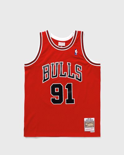 Mitchell & Ness NBA Swingman Jersey Chicago Bulls Road 1997-98 Dennis Rodman #91, red