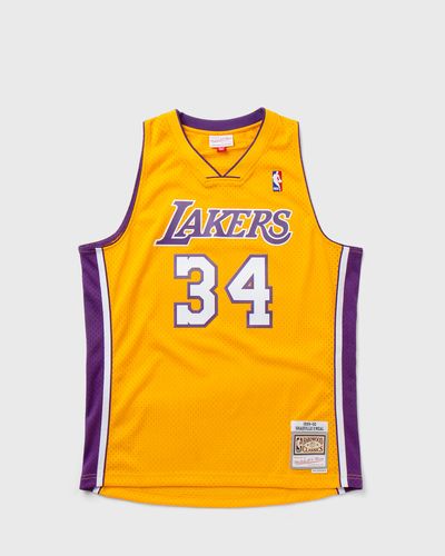 Mitchell & Ness NBA Swingman Jersey Los Angeles Lakers Home 1999-00 Shaquille O'Neal #34, yellow