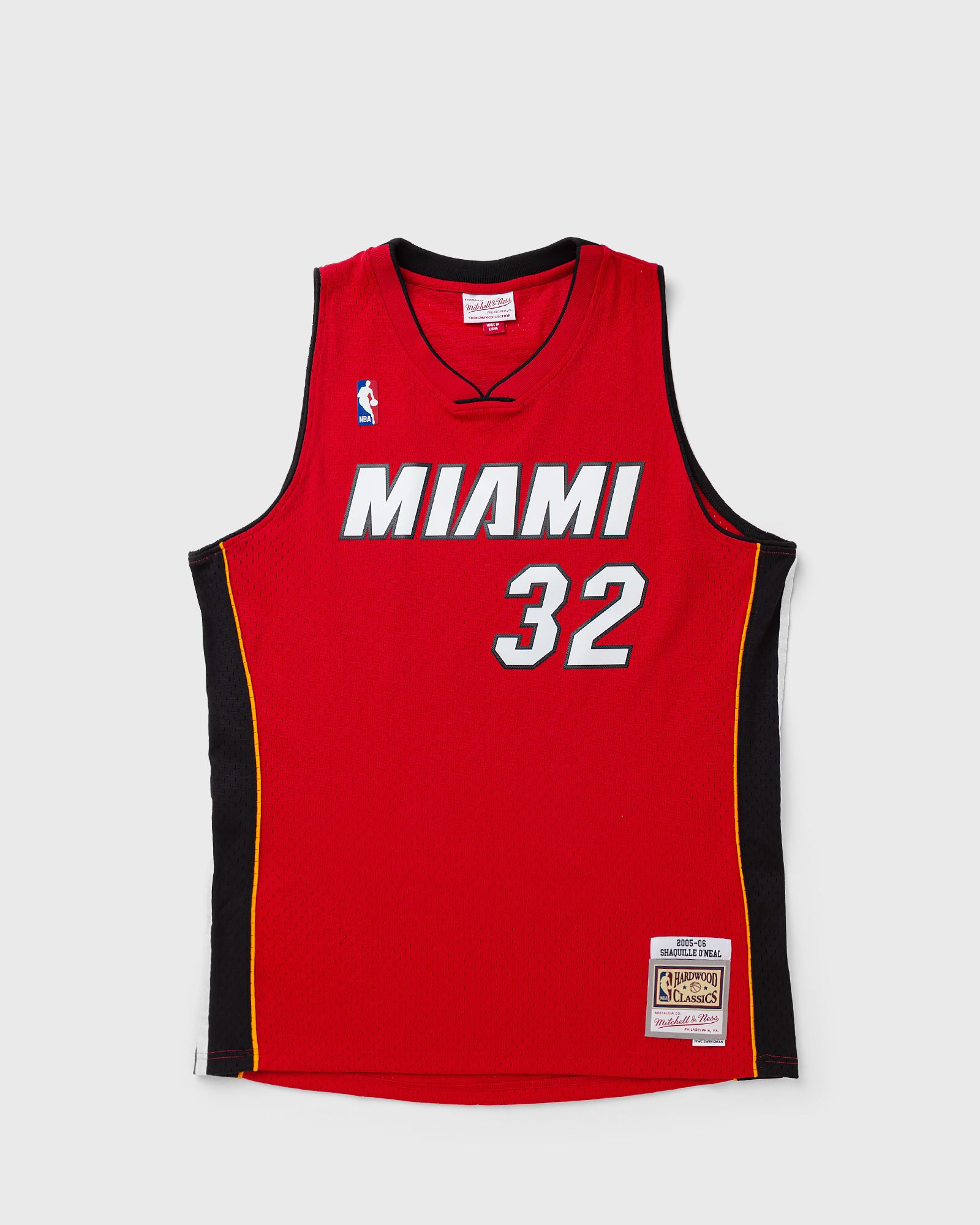 Mitchell & Ness NBA SWINGMAN JERSEY MIAMI HEAT ALTERNATE 2005-06 SHAQUILLE O'NEAL #32, red