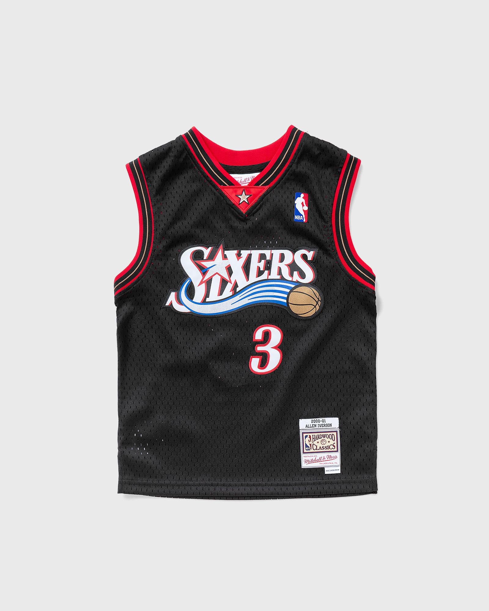 Mitchell & Ness NBA SWINGMAN JERSEY PHILADELPHIA 76ERS ROAD 2000-2001 ALLEN IVERSON #3, black