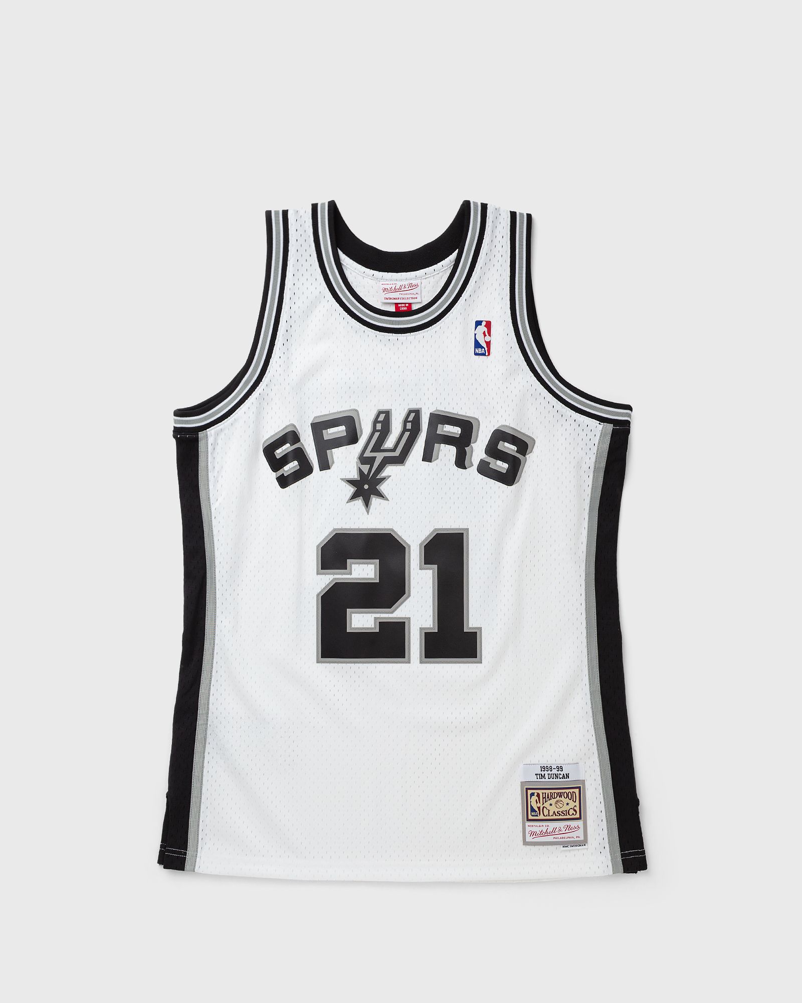 Mitchell & Ness NBA SWINGMAN JERSEY SAN ANTONIO SPURS 1998-99 TIM DUNCAN #21, white