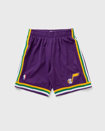Mitchell & Ness NBA SWINGMAN ROAD SHORTS UTAH JAZZ 1991-92, purple