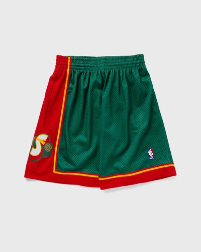 Mitchell & Ness NBA Swingman Shorts Seattle SuperSonics Road 1995-96, green