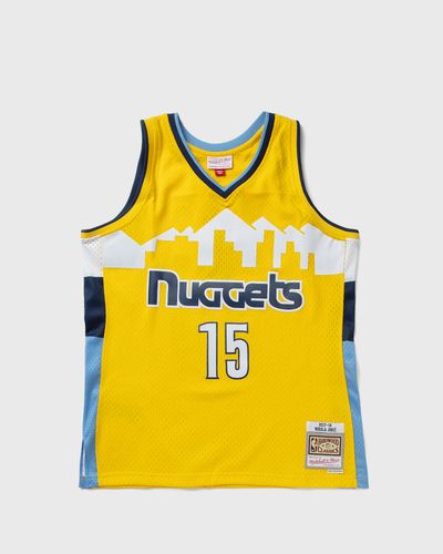 Mitchell & Ness NBA YELLOW JERSEY DENVER NUGGETS 2017 NIKOLA JOKIC #15, yellow
