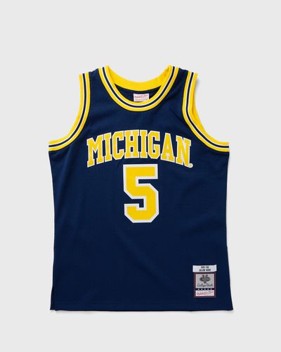 Mitchell & Ness NCAA DARK JERSEY MICHIGAN 1991 JALEN ROSE #5, blue