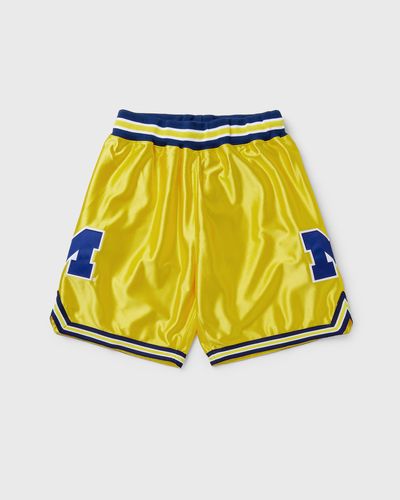 Mitchell & Ness NCAA MAIZE SHORTS UNIVERSITY OF MICHIGAN 1991, yellow