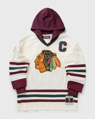 Mitchell & Ness X JUST DON NHL JERSEY HOODIE CHICAGO BLACKHAWKS, beige