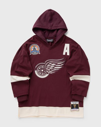 Mitchell & Ness X JUST DON NHL JERSEY HOODIE DETROIT RED WINGS, red