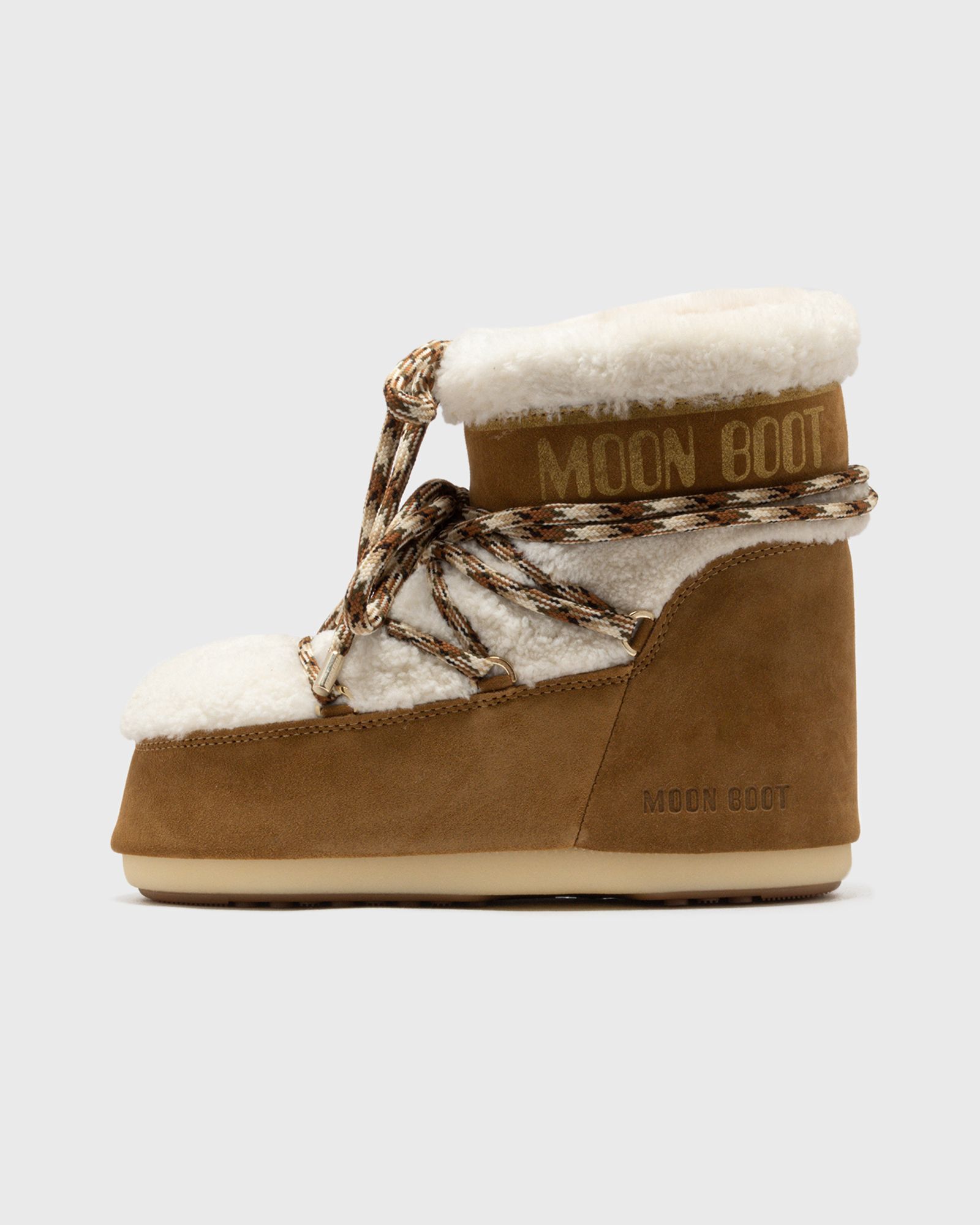 moon boot MB ICON LOW SHEARLING, brown|white