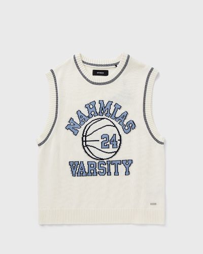 Nahmias KNIT VARSITY BASKETBALL JERSEY, white