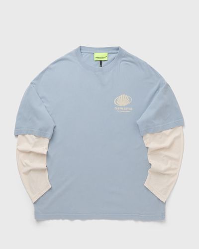 New Amsterdam CORPORATE LOGO LONGSLEEVE, blue|white