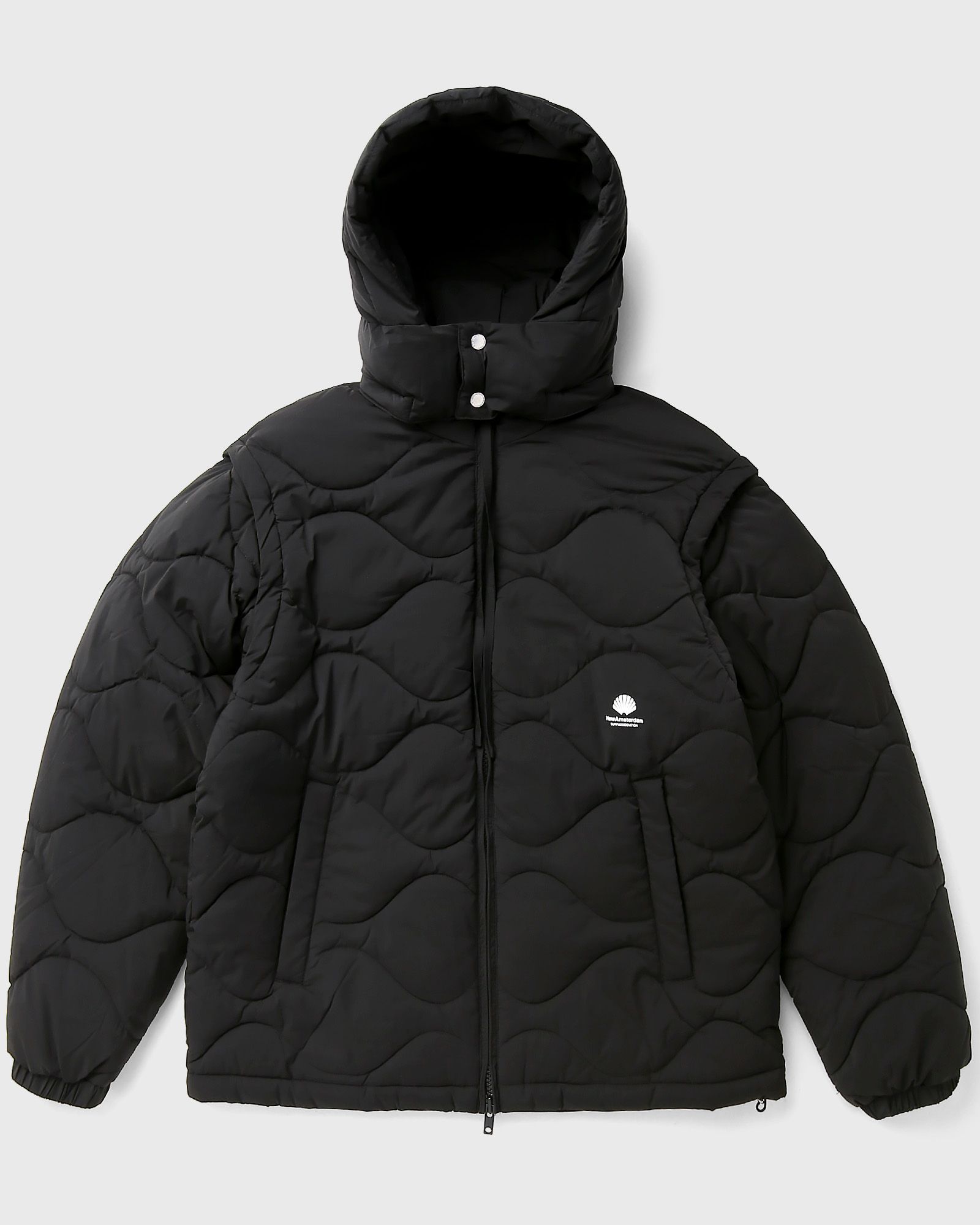 New Amsterdam Herren Schwarz Detachable Jacket