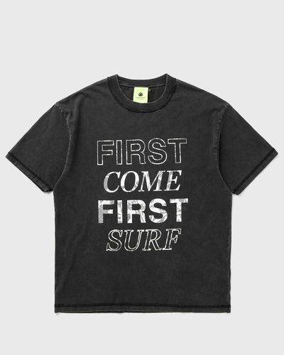 New Amsterdam FIRST COME FIRST SURF TEE, black