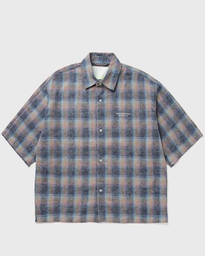 New Amsterdam FLANEL SHORT SLEEVE BUTTON-UP, multi