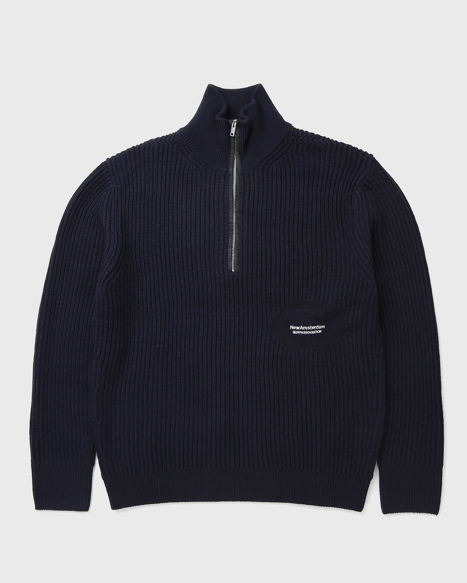 New Amsterdam KNITTED HALF ZIP Black | BSTN Store