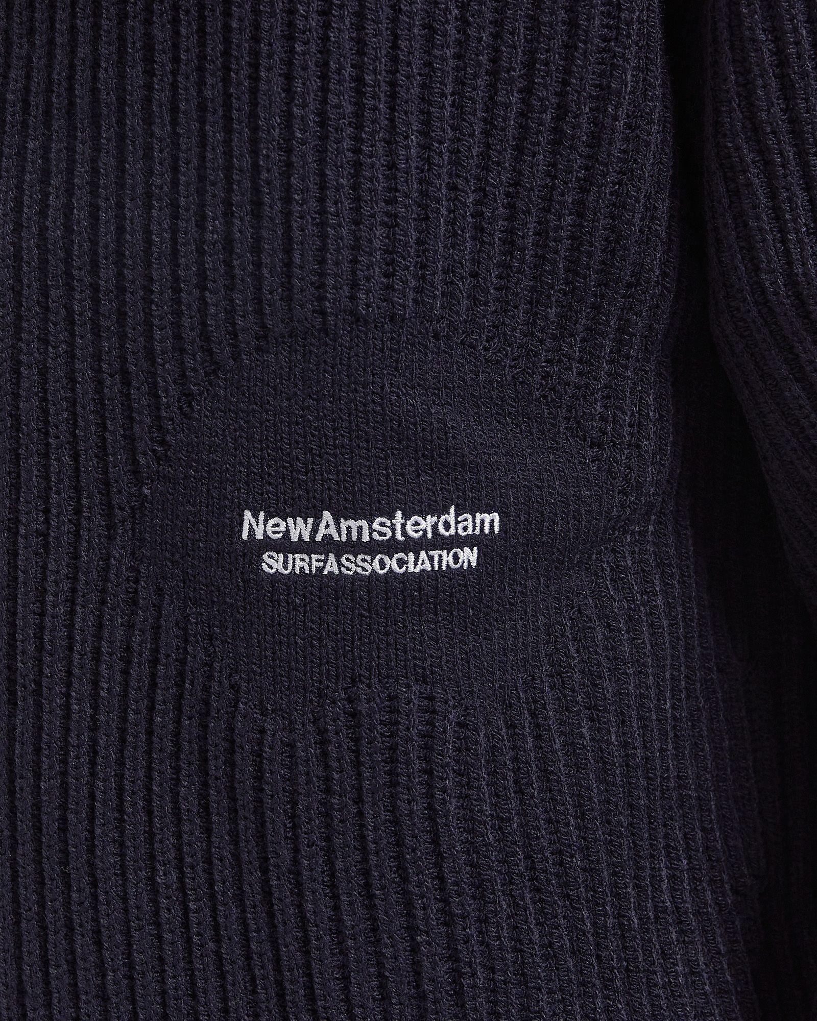 New Amsterdam KNITTED HALF ZIP Black | BSTN Store
