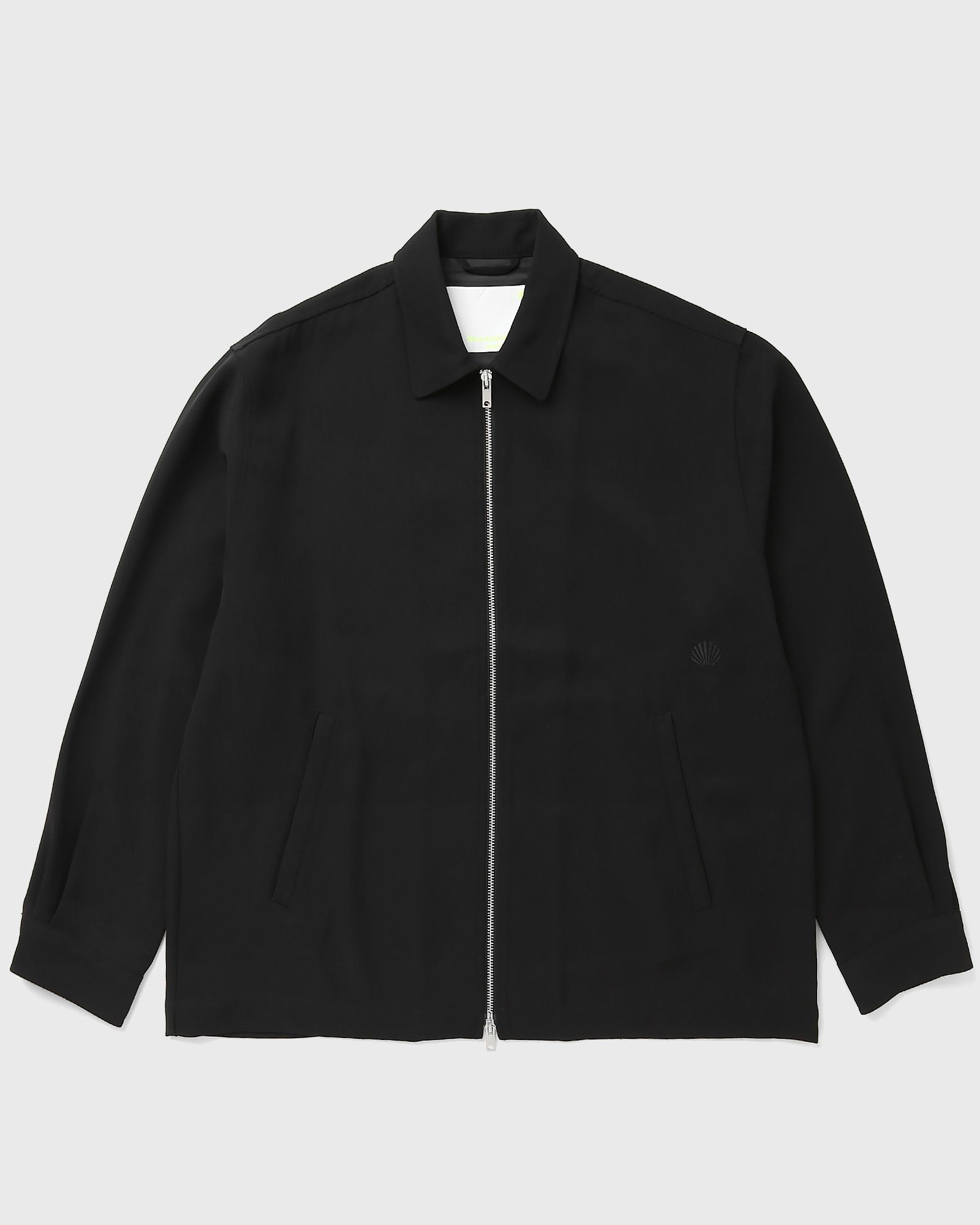 New Amsterdam Herren Schwarz Zip Up Shirt