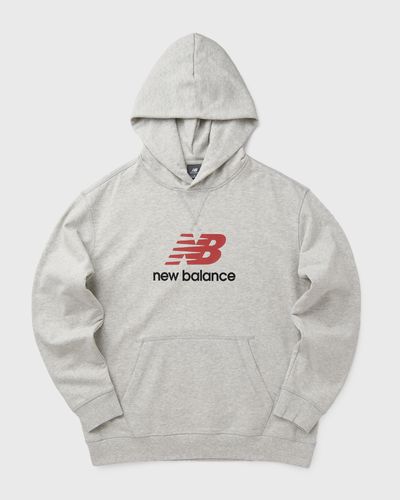 New Balance Athletics French Terry Logo Hoodie, grey